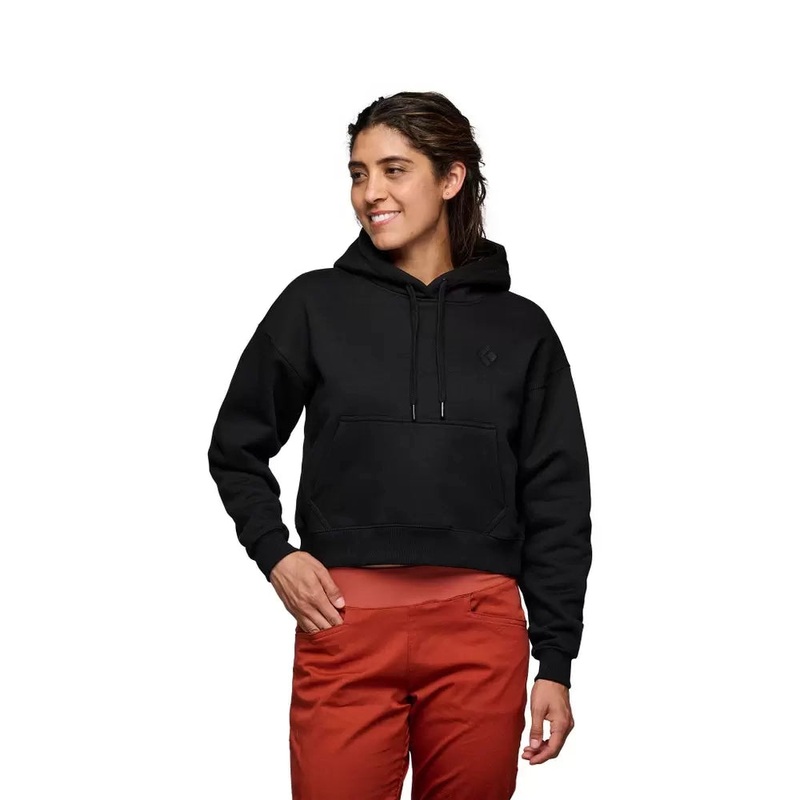Black Diamond Crop Pullover Hoody