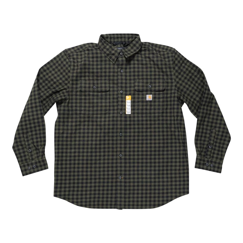 Carhartt Loose Fit Heavyweight Flannel Long-Sleeve Plaid Shirt - Men's