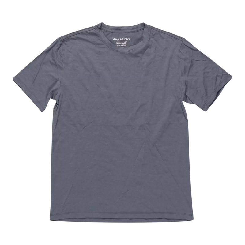 Wool & Prince Wool Linen Crew Neck T-Shirt - Men's