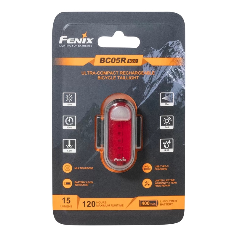 Fenix BC05R V2.0 Rechargeable Bike Taillight