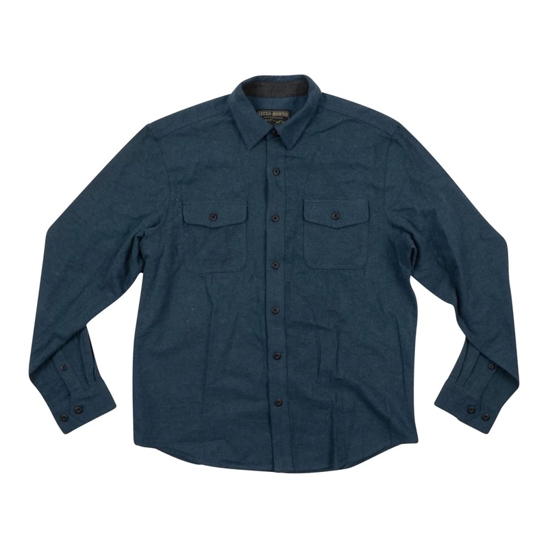 Grizzly Mountain Long Sleeve Flannel Button Up Shirt - Men's