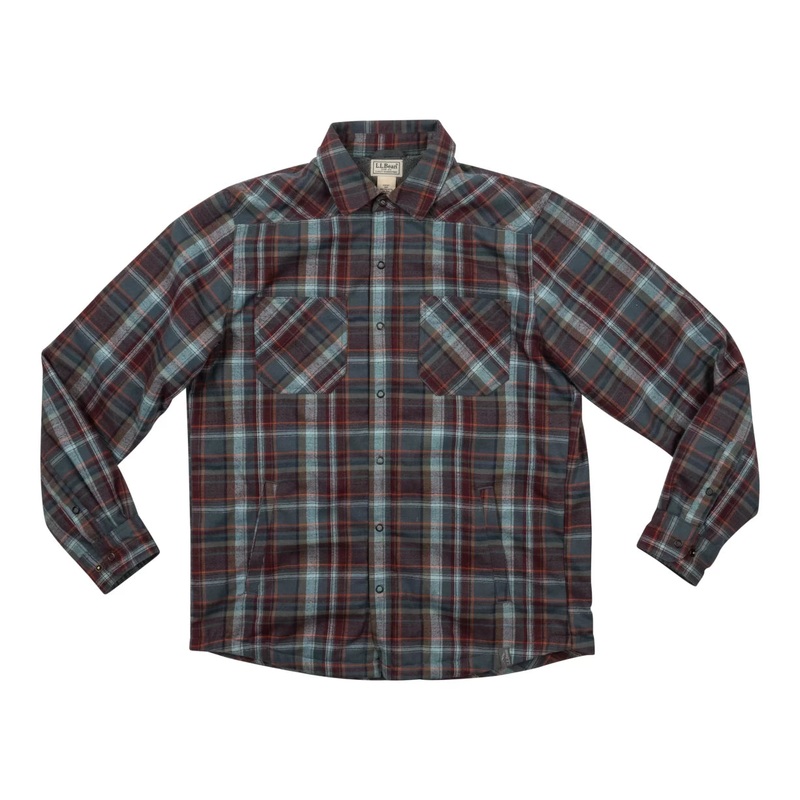 L.L.Bean Hi-Pile Katahdin Hi-Pile Fleece Lined Flannel Shirt - Men's
