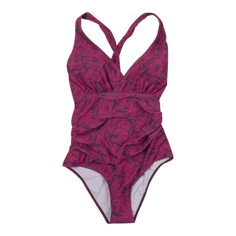 Eddie Bauer Ruched Shaping One Piece Swimsuit - Women's