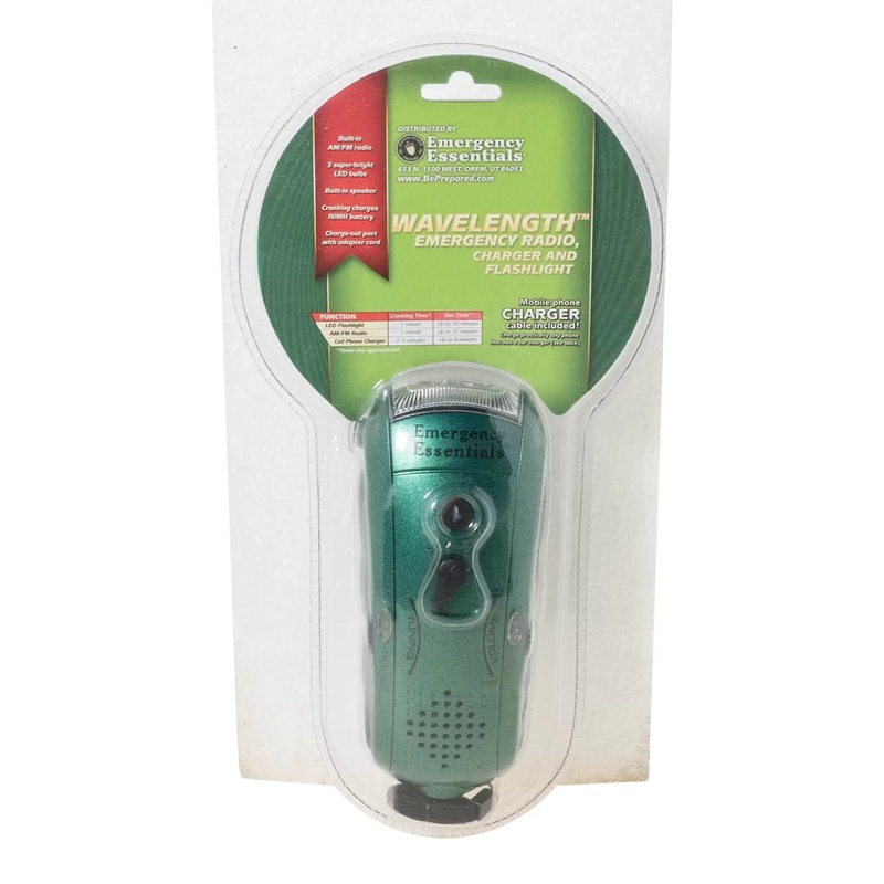 Emergency Essentials Wavelength Emergency Radio, Charger and Flashlight