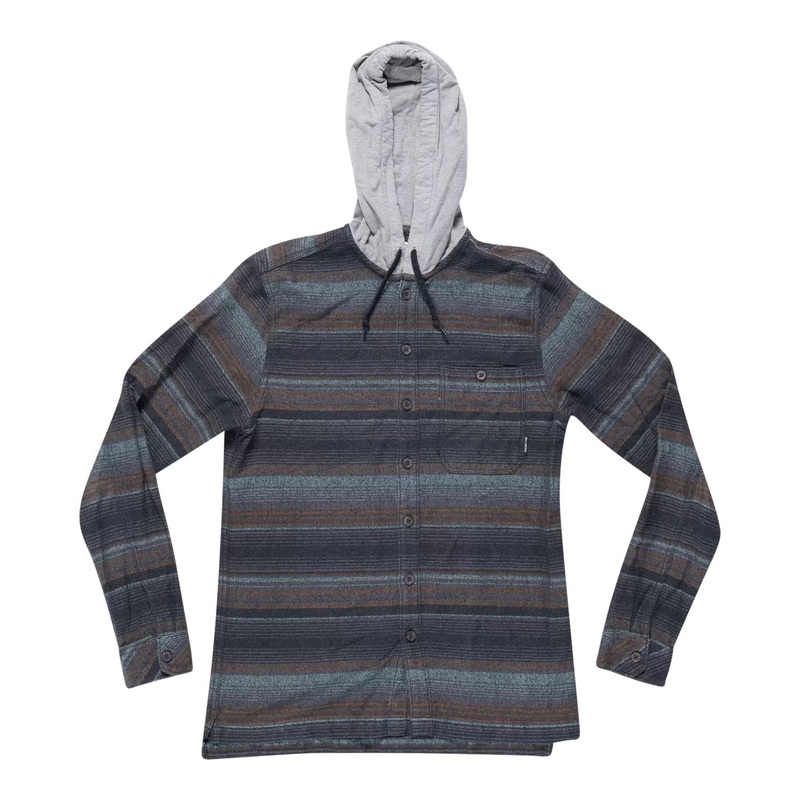 Billabong Baja Hooded Long Sleeve Flannel Shirt - Men's