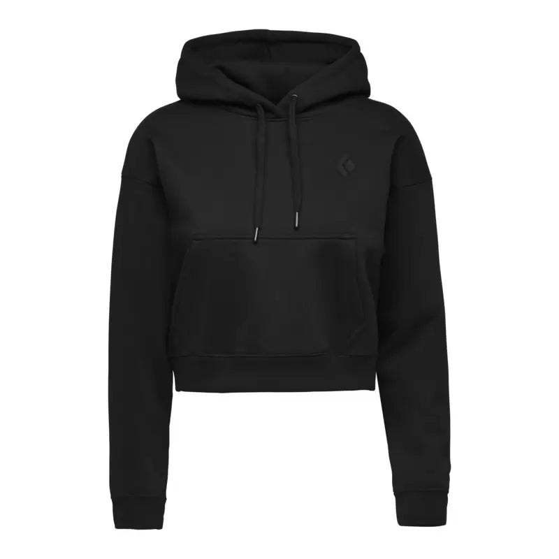 Black Diamond Crop Pull Over Hoody - Women's