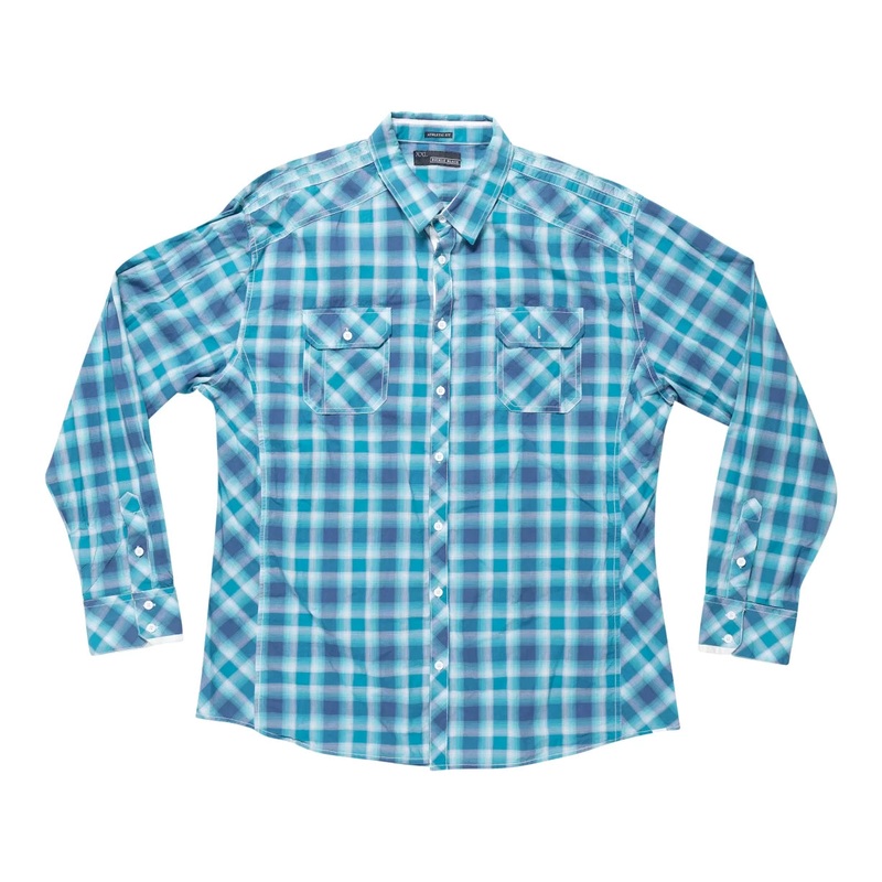 Buckle Plaid Athletic Shirt