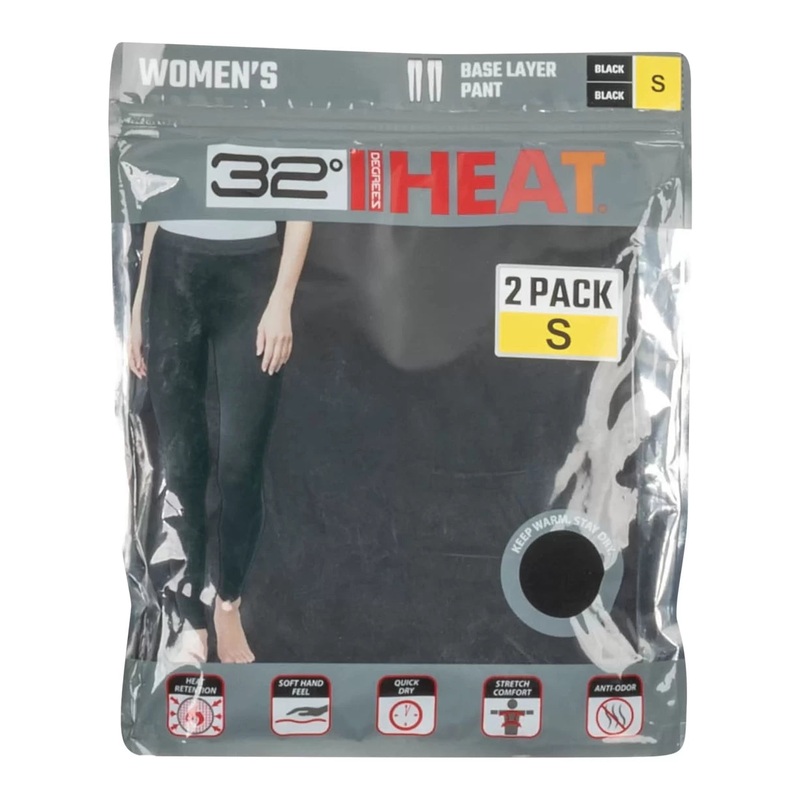 32 Degrees Base Layer Pant - 2-Pack - Women's