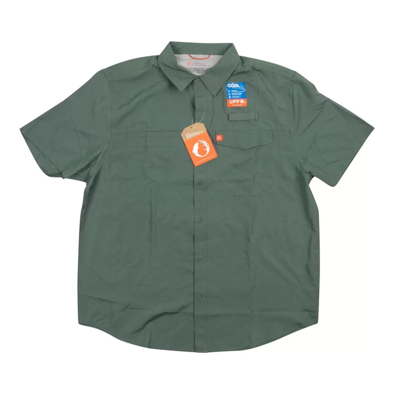The American Outdoorsman Poly Grid Ultralight Short Sleeve Fishing Shirt - Men's