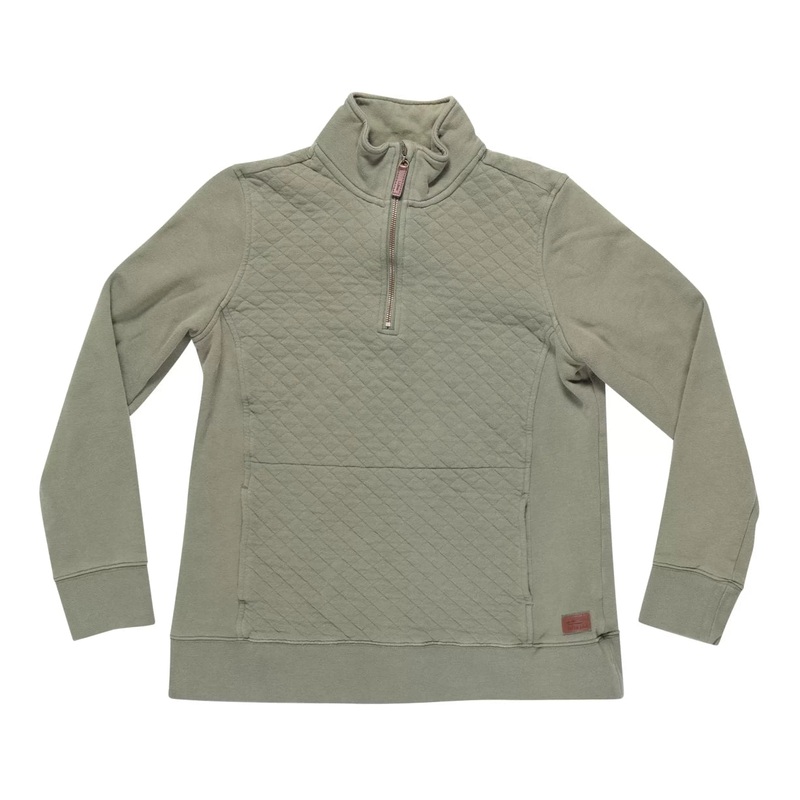 L.L.Bean Quilted Quarter-Zip Pullover - Women's