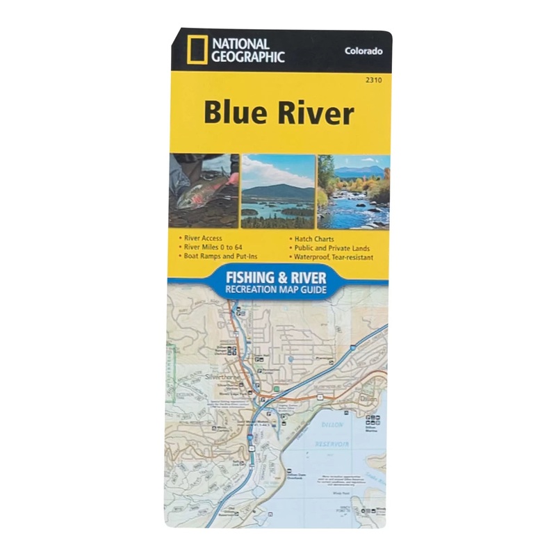 National Geographic Blue River Map