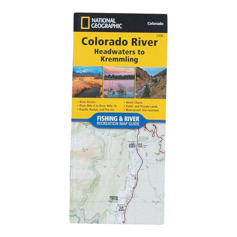 National Geographic Headwaters River to Kremmling Map