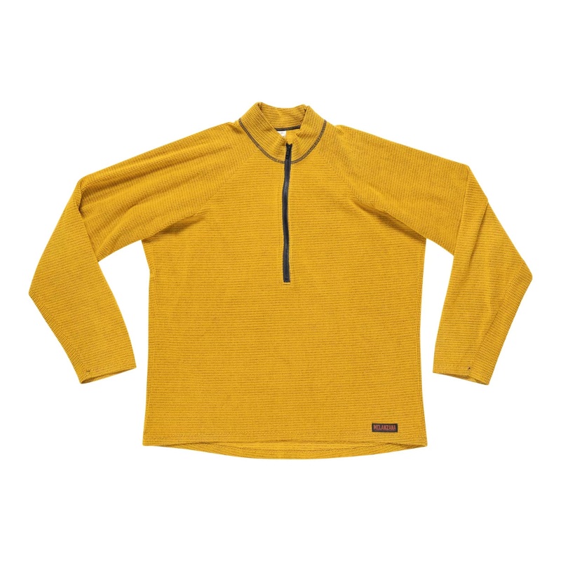 Melanzana Quarter Zip Micro Grid Fleece - Men's