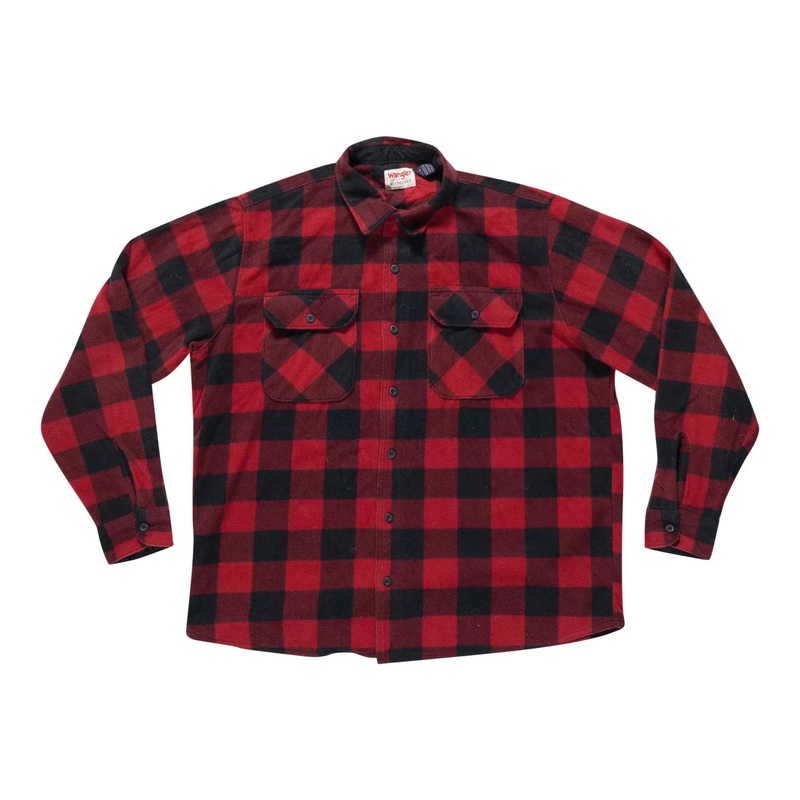 Wrangler Long Sleeve Heavyweight Fleece Shirt - Men's