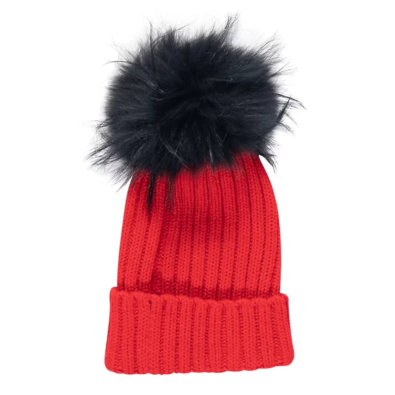 Pink Wool Beanie - Women's