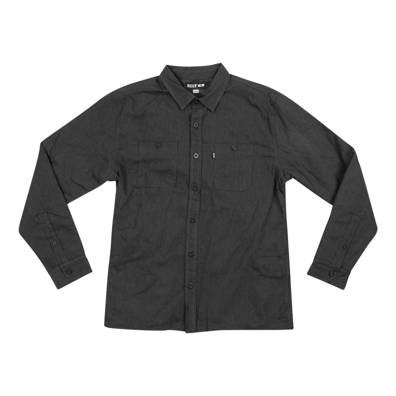 Reef Reef Button Down L/S Shirt , Men's