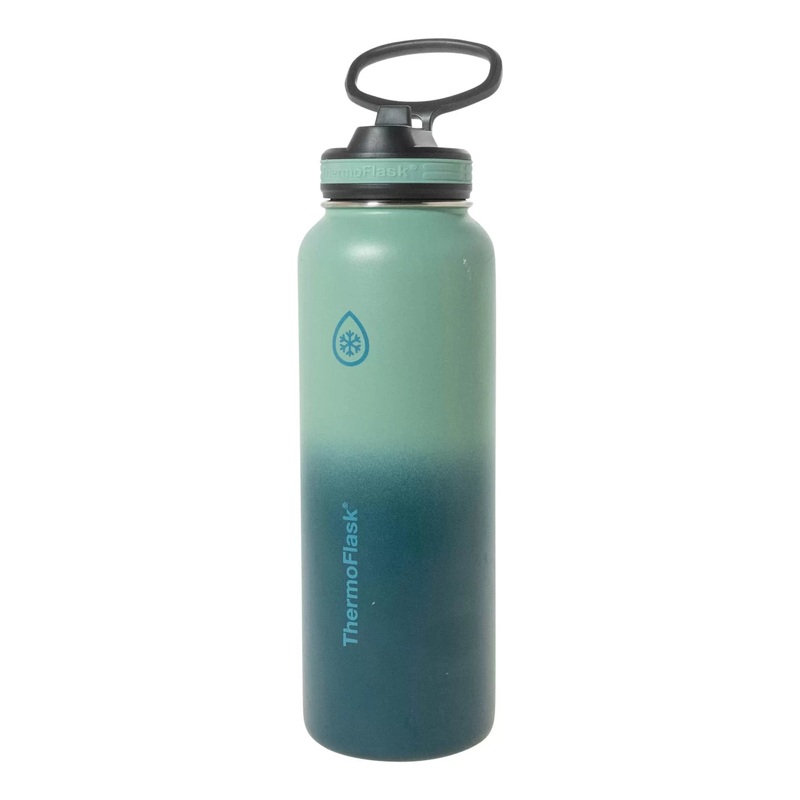 ThermoFlask Water Bottle with Swivel Handle Straw Lid
