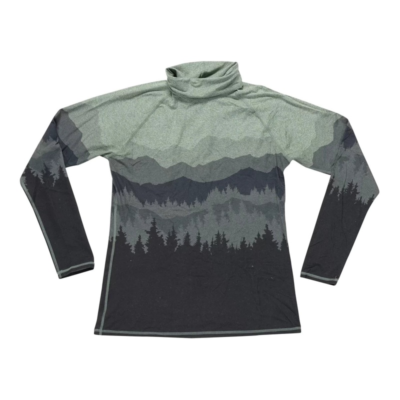 kyodan Mountain View Printed Turtleneck Base Layer Top - Women's