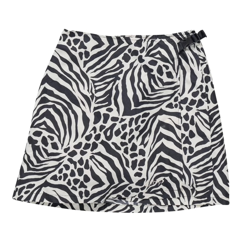 Terry Wrapper Zebra Bike Skirt - Women's